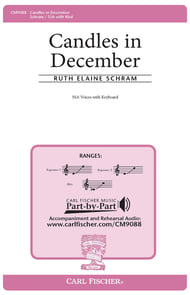 Candles in December SSA choral sheet music cover Thumbnail